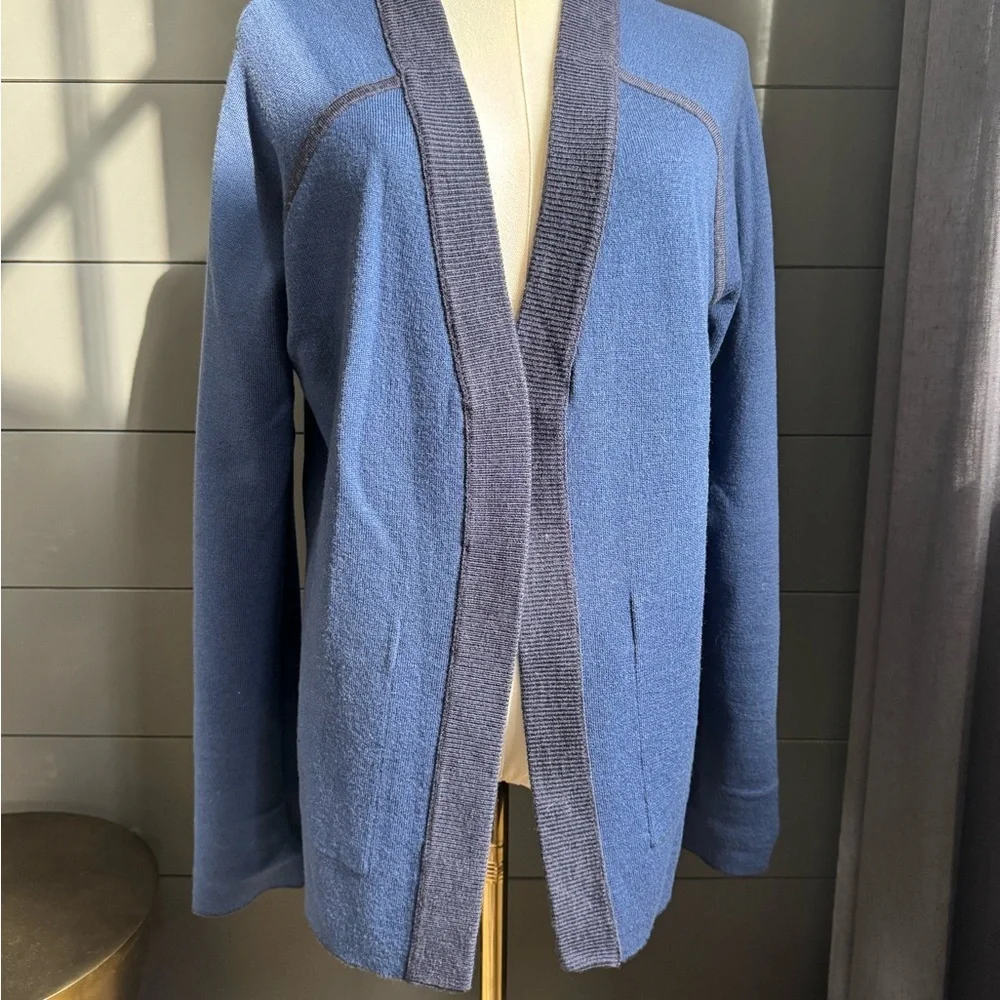 lululemon athletica NEW Reverse Me Wrap - Dark Blue Cardigan Reversible Wool